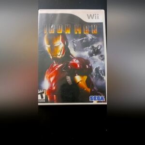 Iron Man (Wii) Video Game - Red & Gold Cover